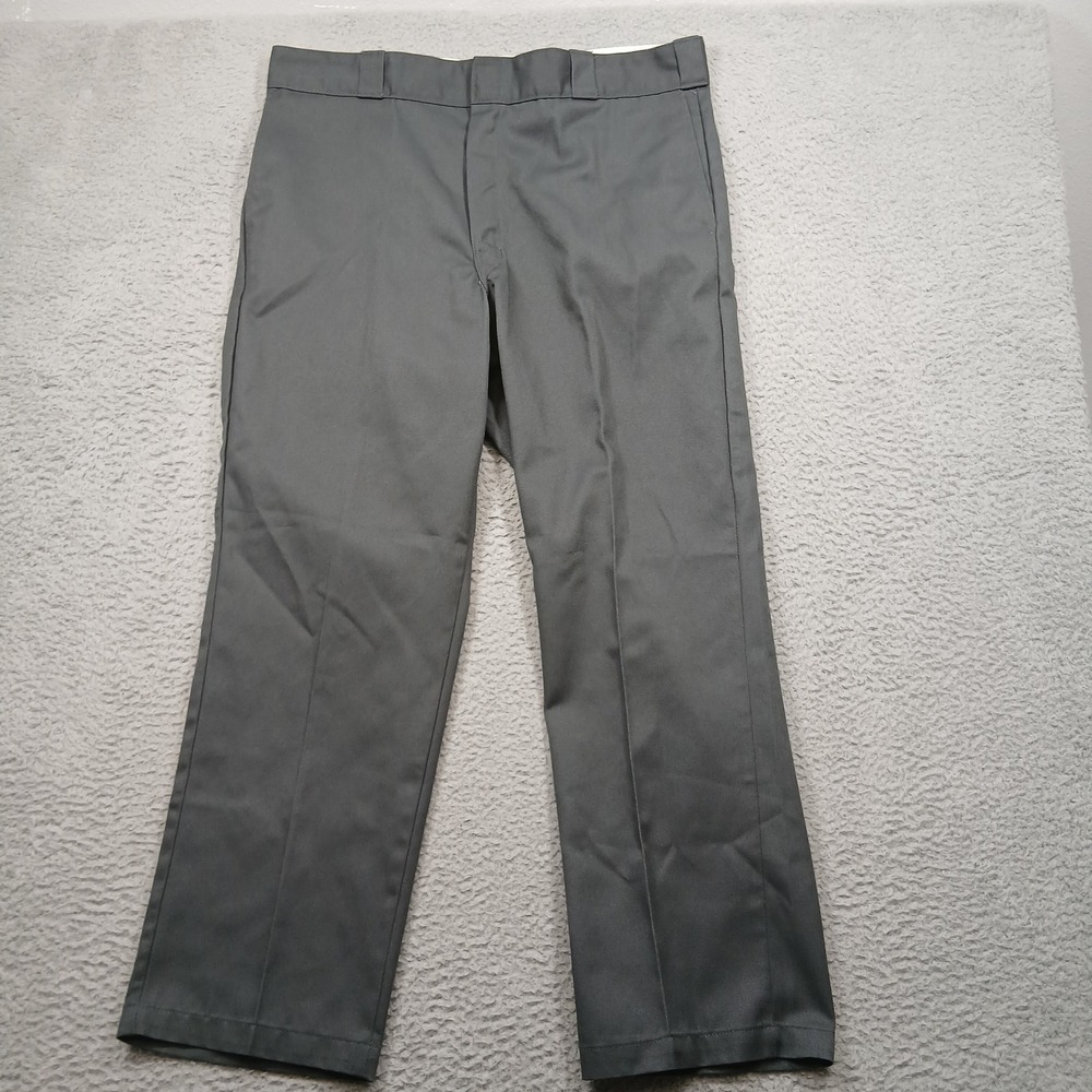 Dickies Men's 38x29 Gray Work Pants Original Fit 874 Style - Picture 2 of 9